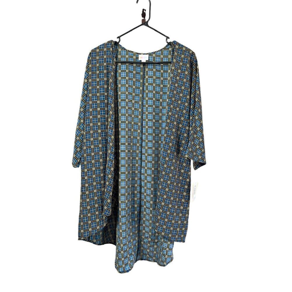 LuLaRoe Women's Blue & Black Lightweight Cardigan - Picture 1 of 6